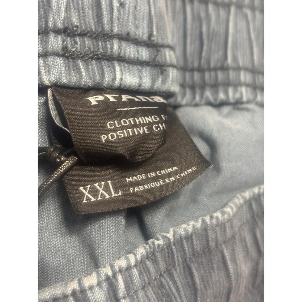 prAna NWT Men's Corduroy‎ Shorts Comfort Drawstring Casual Blue XXL MSRP $75